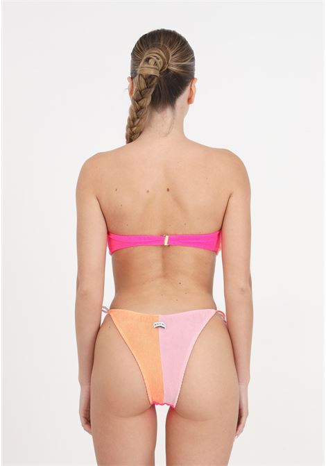 Bikini donna variante rosa fascia e slip americano regolabile tooled ME FUI | MF24-0201PK.